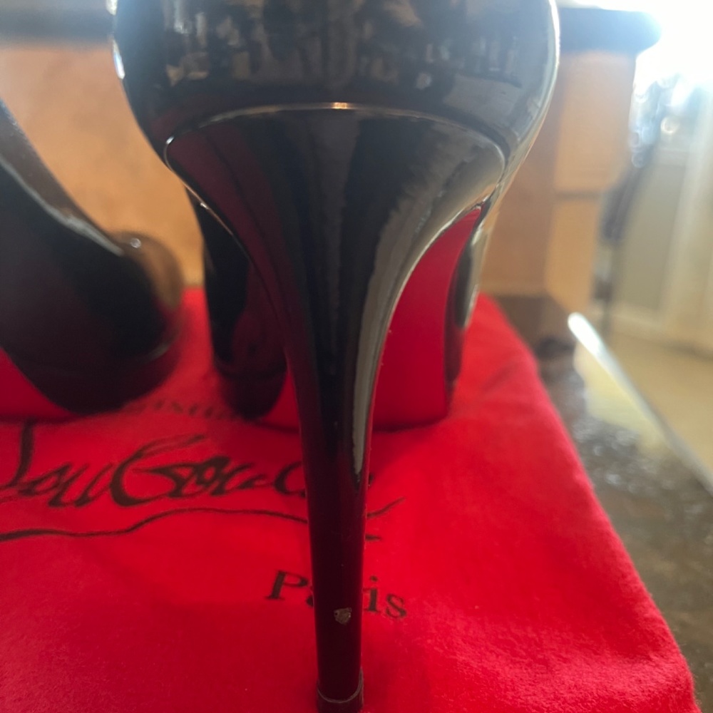 AUTHENTIC Christian Louboutin Black Heels - Picture 6 of 12
